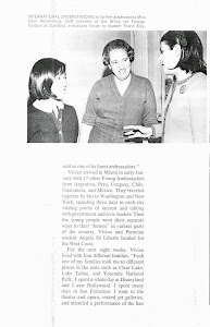 Reportagem sobre atividades de Vivian como Jovem Embaixadora do Brasil nos Estados Unidos, 1967.