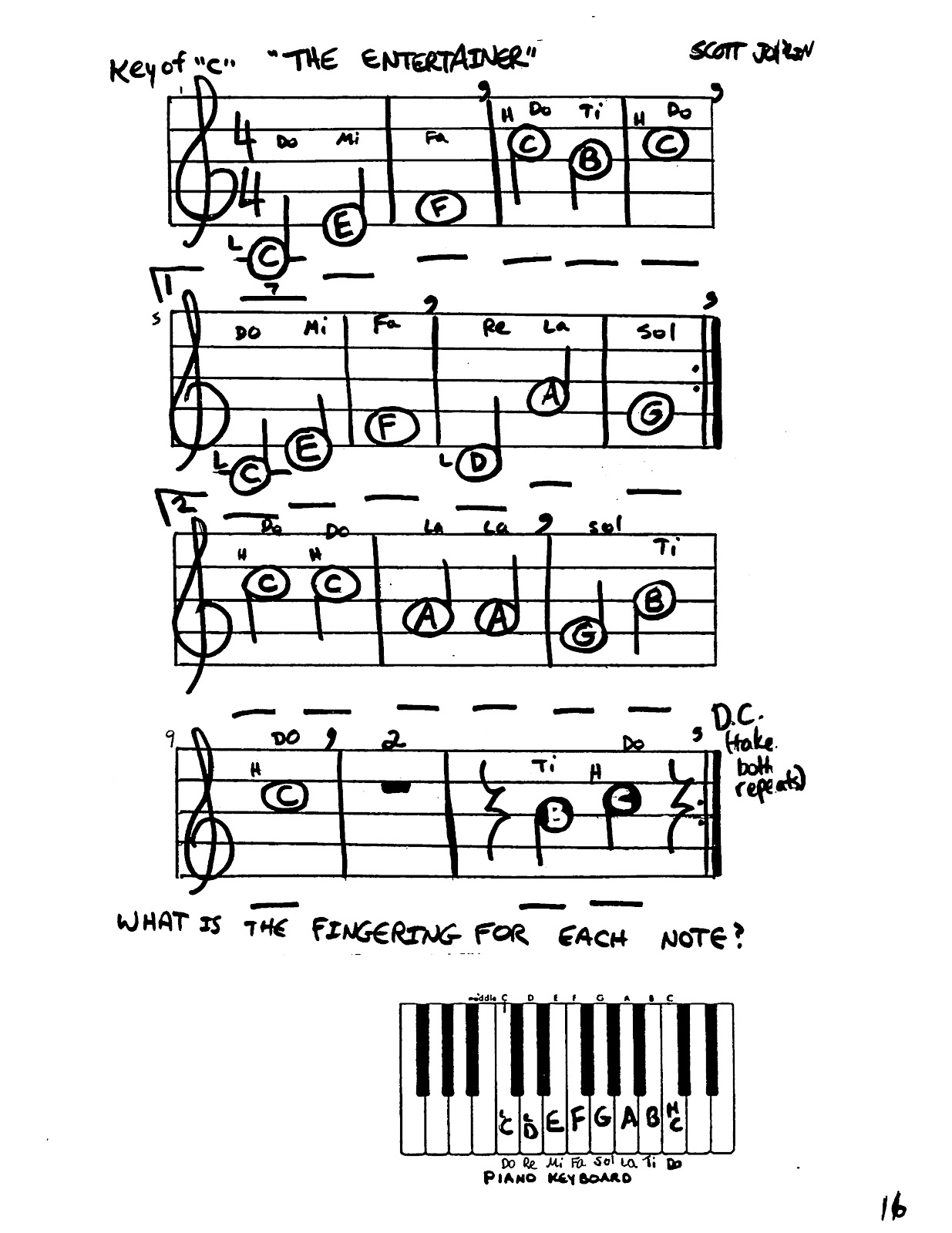 Miss Jacobson's Music RECORDER SONGS MODERN/CLASSICAL