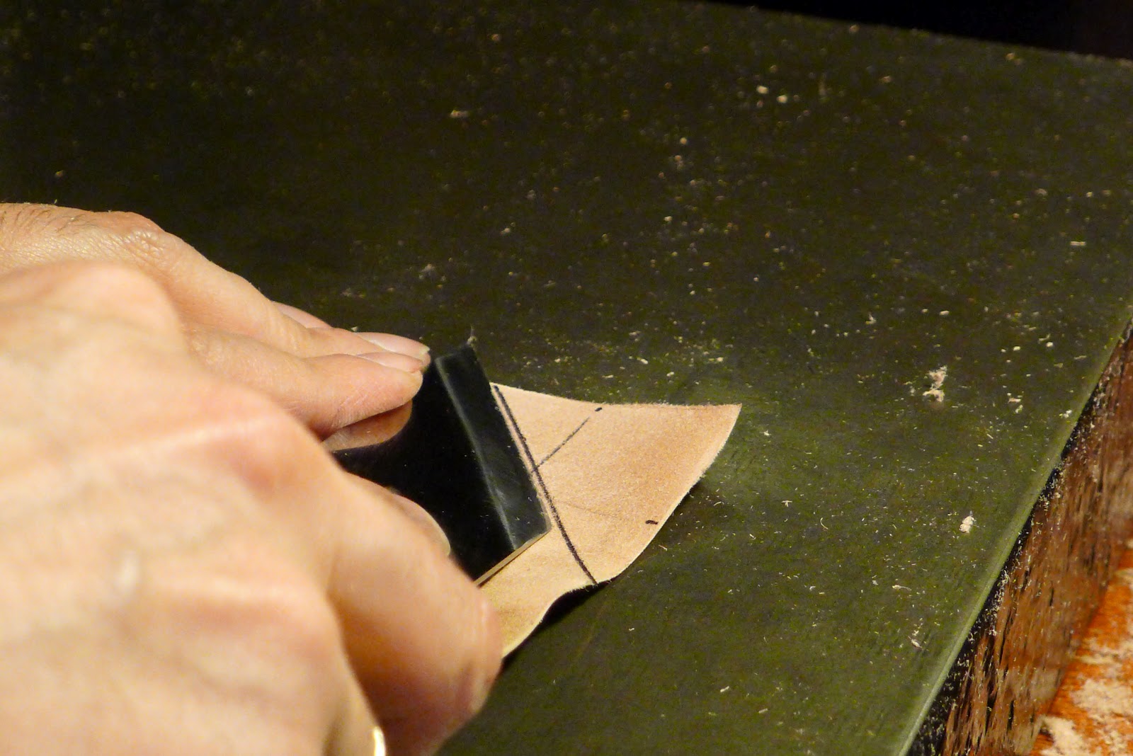 Papercut Bindery 8. Paring the Leather