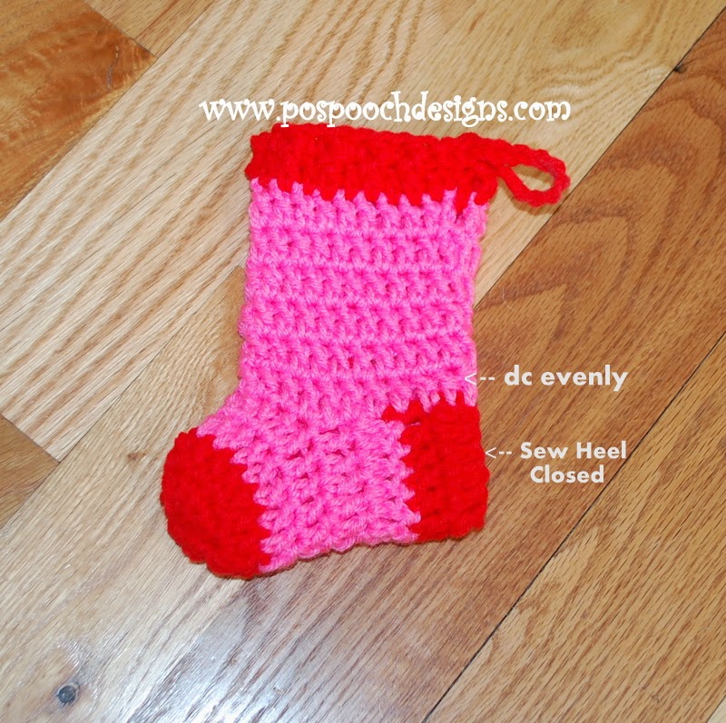 Posh Pooch Designs Dog Clothes Mini Christmas Stockings Crochet Pattern