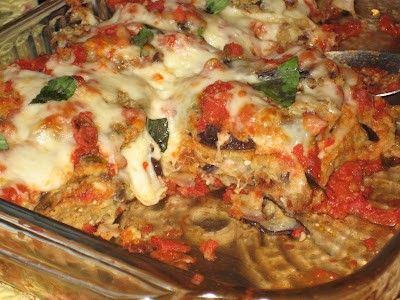 Layers of our eggplant parm