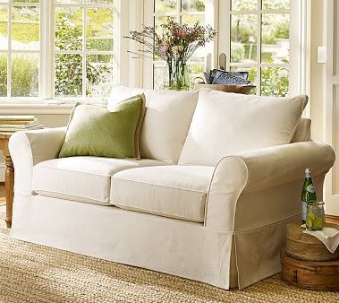 Pb Comfort Roll Arm Slipcovered Sofa Pottery Barn