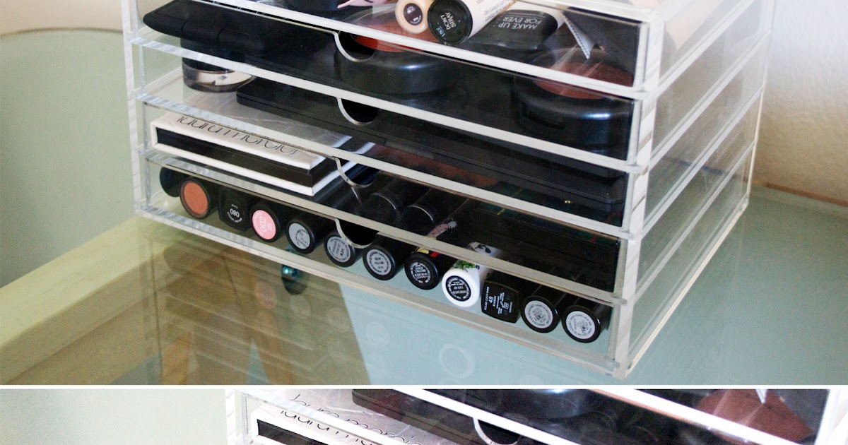 PrettyPinkLips New Storage Muji 5 Drawer Acrylic Case