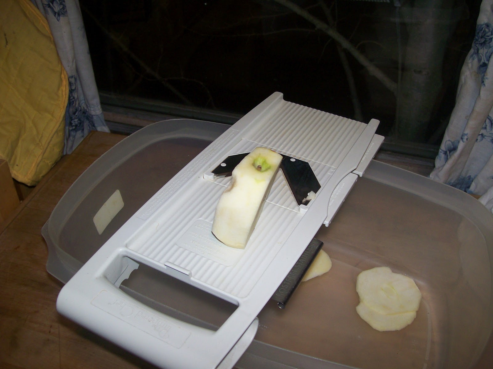 Dehydrating Way Beyond Jerky Slicing Apples with a Mandolin