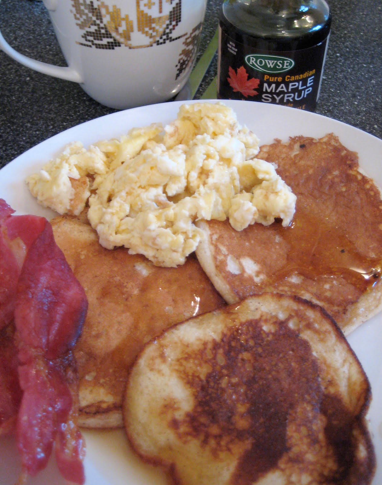 Foody Faces American Pancakes The full works