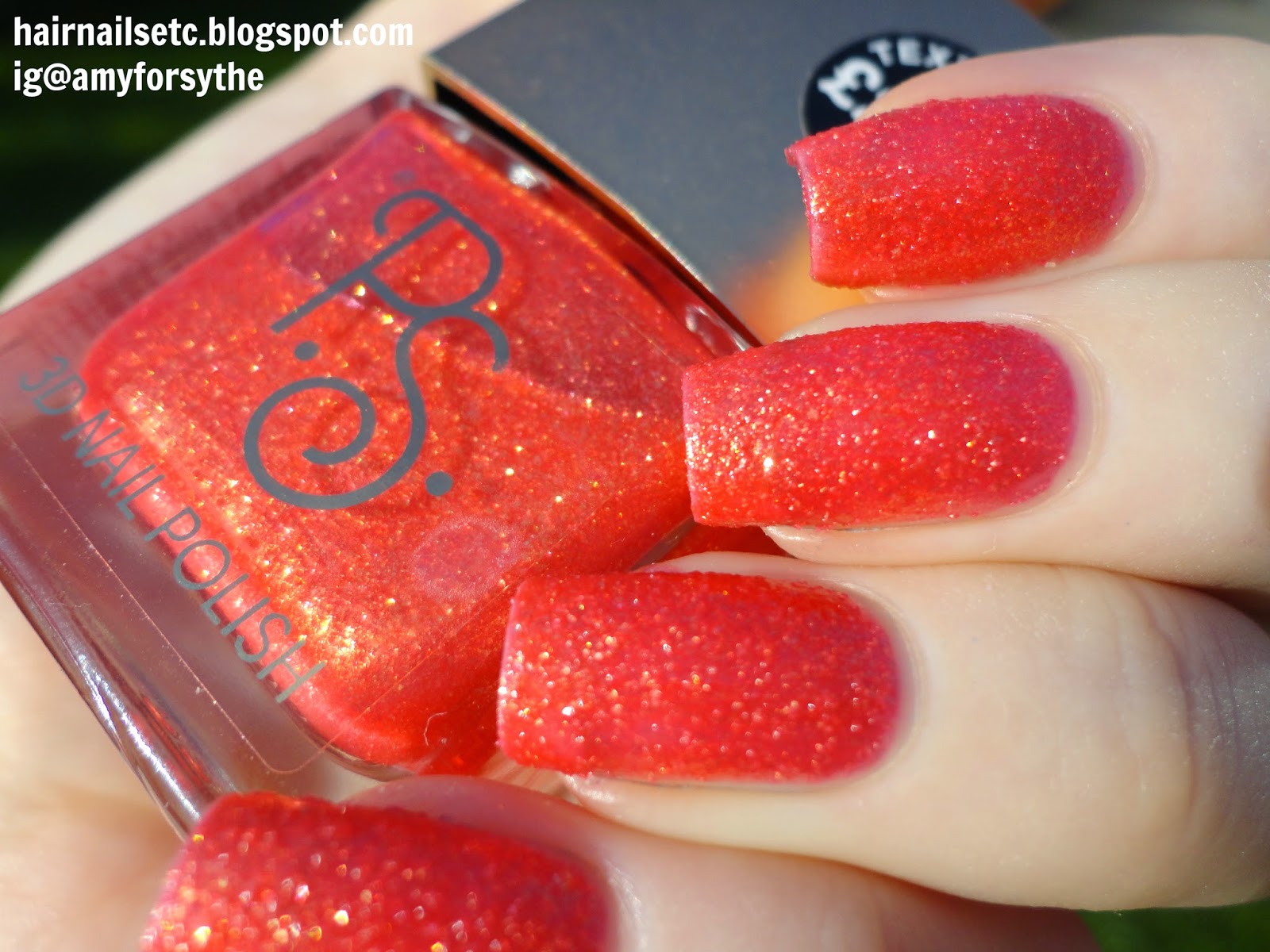 Primark PS 3D Texture Nail Polishes Swatches and Review Orange