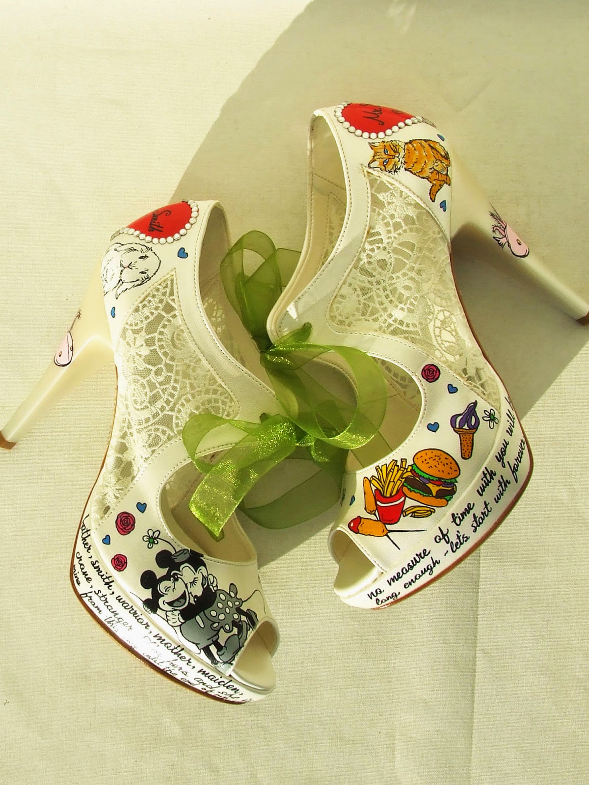 quirky bridal shoes