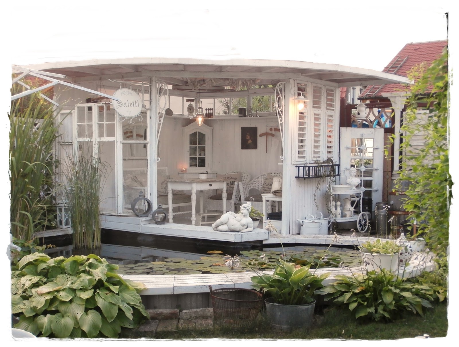 Shabby Landhaus Meine alte Laube&hellip;..