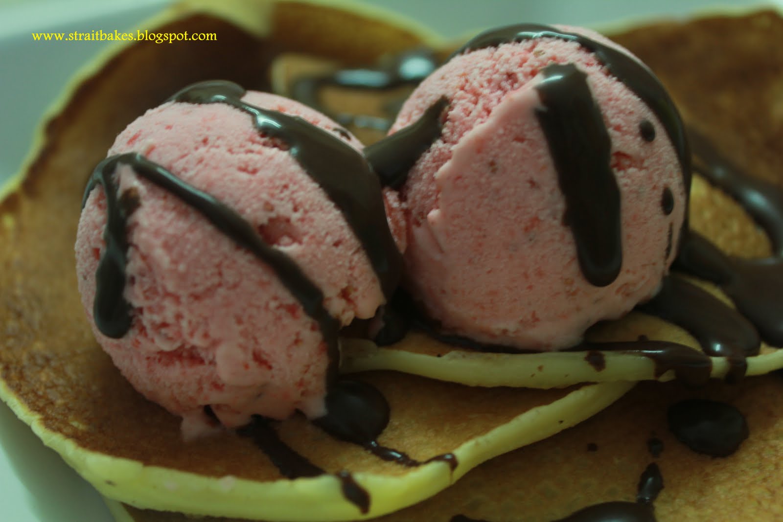 What's Baking?? Pancake with Strawberry Ice Cream