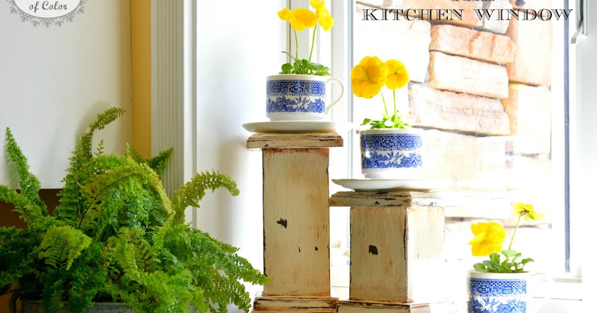 With a Dash of Color: Decorating the Kitchen Window Sill