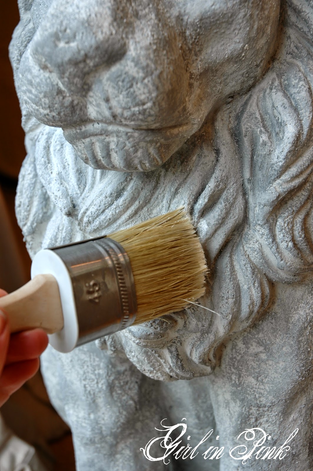 Girl in Pink Give Resin Statues a Concrete Look and an Exterior Grade