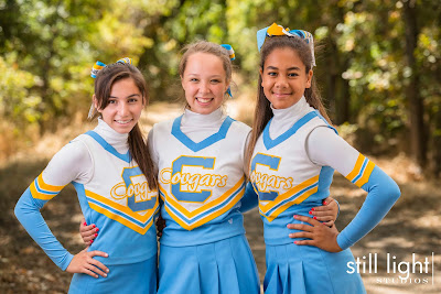 Center High School Antelope Cheerleaders JV & Varsity Sports Photography by Still Light Studios