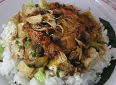 Resep praktis (mudah) nasi lengko spesial (istimewa) khas cirebon enak, gurih, lezat