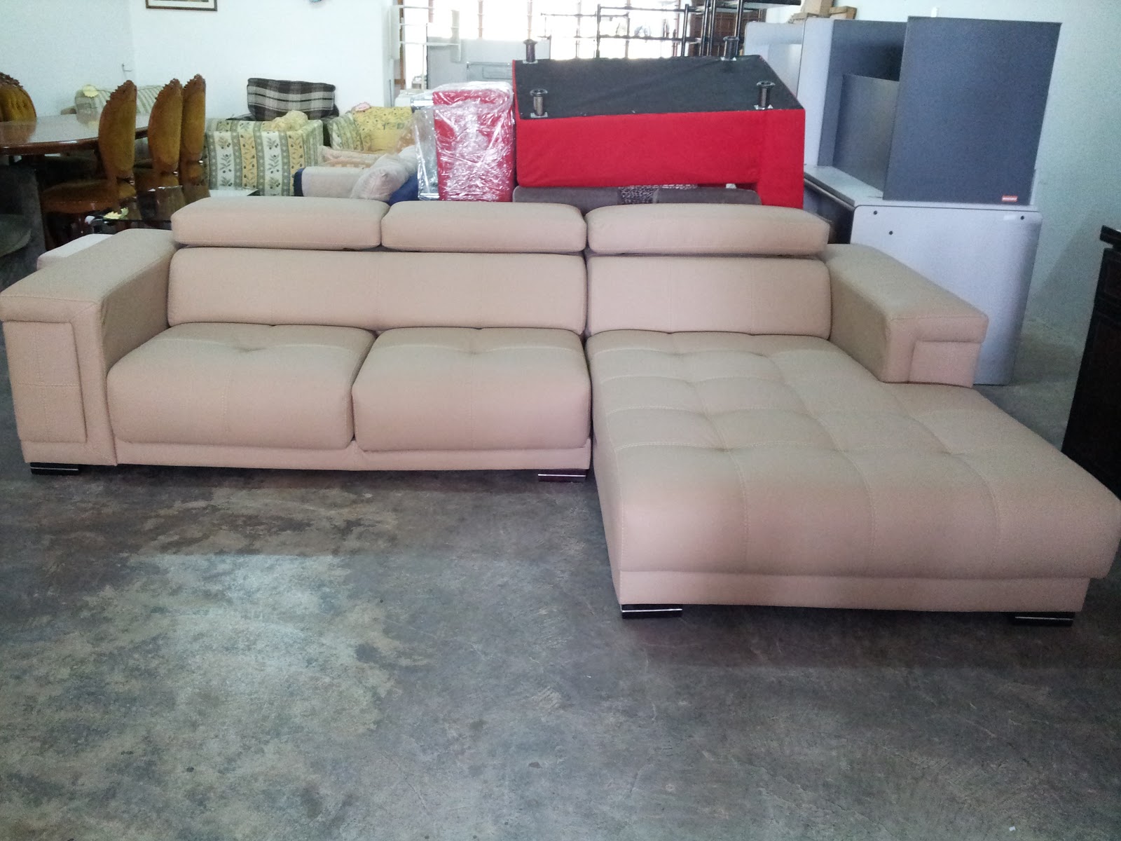 PERABOT TERPAKAI KLANG VALLEY Sofa L Shape Leather