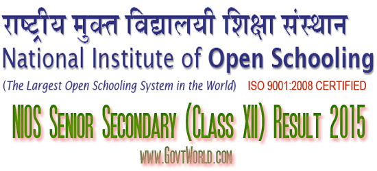 NIOS 12th Result 2017