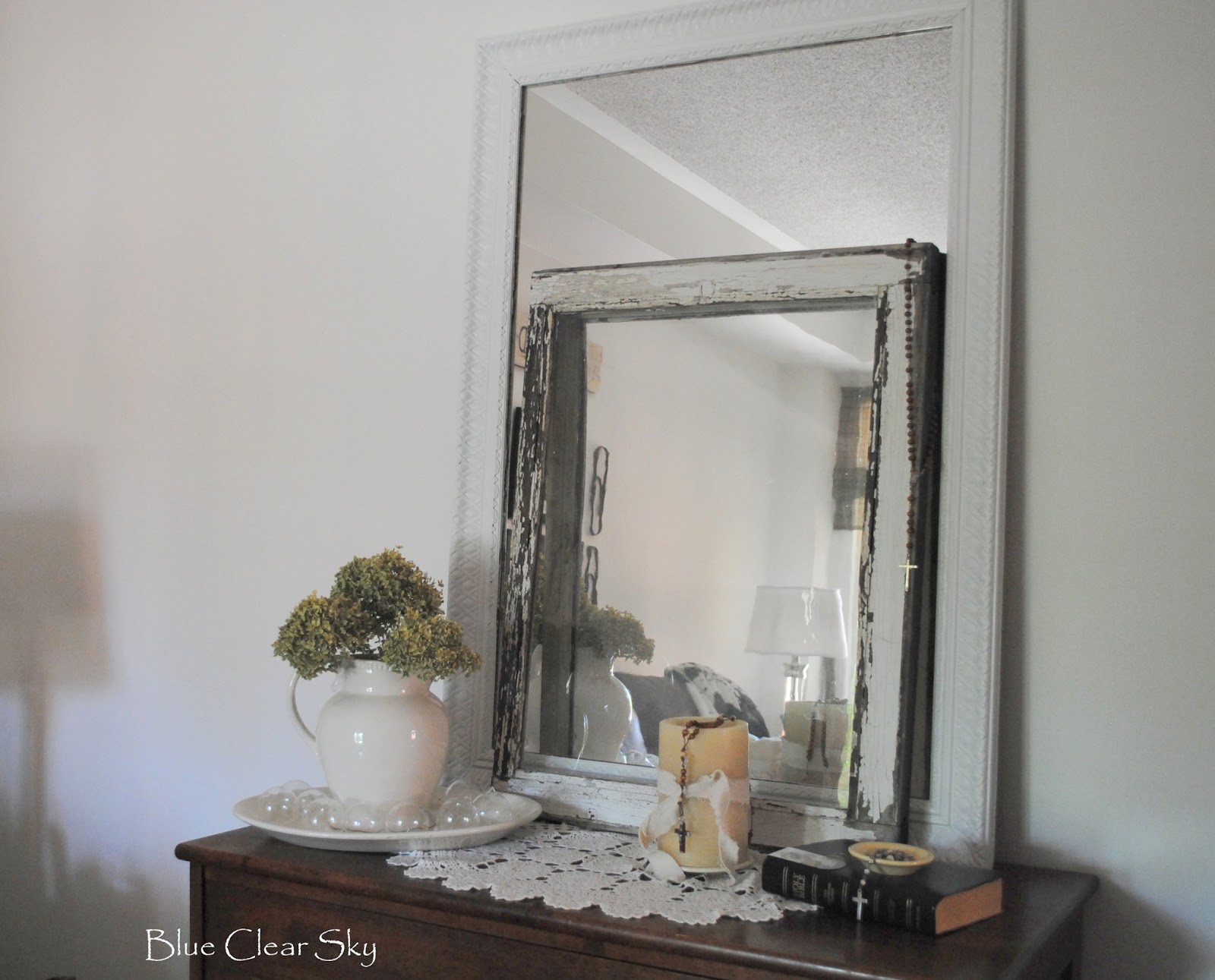 Rustic Maple 8 Gold Mirror Painted White For Our Living Room