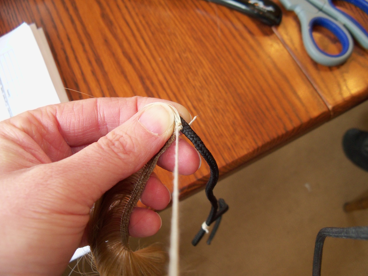 sewing to distraction Making a Hair Switch