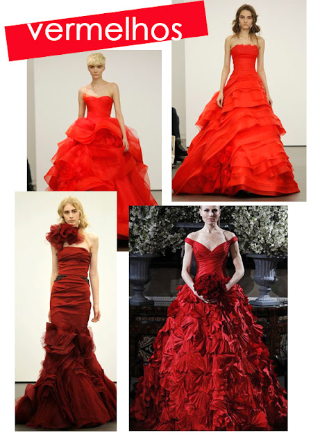 Vestidos de Noiva vermelho