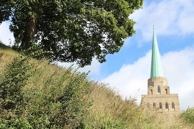 Castle mound and Nuffield College Spire