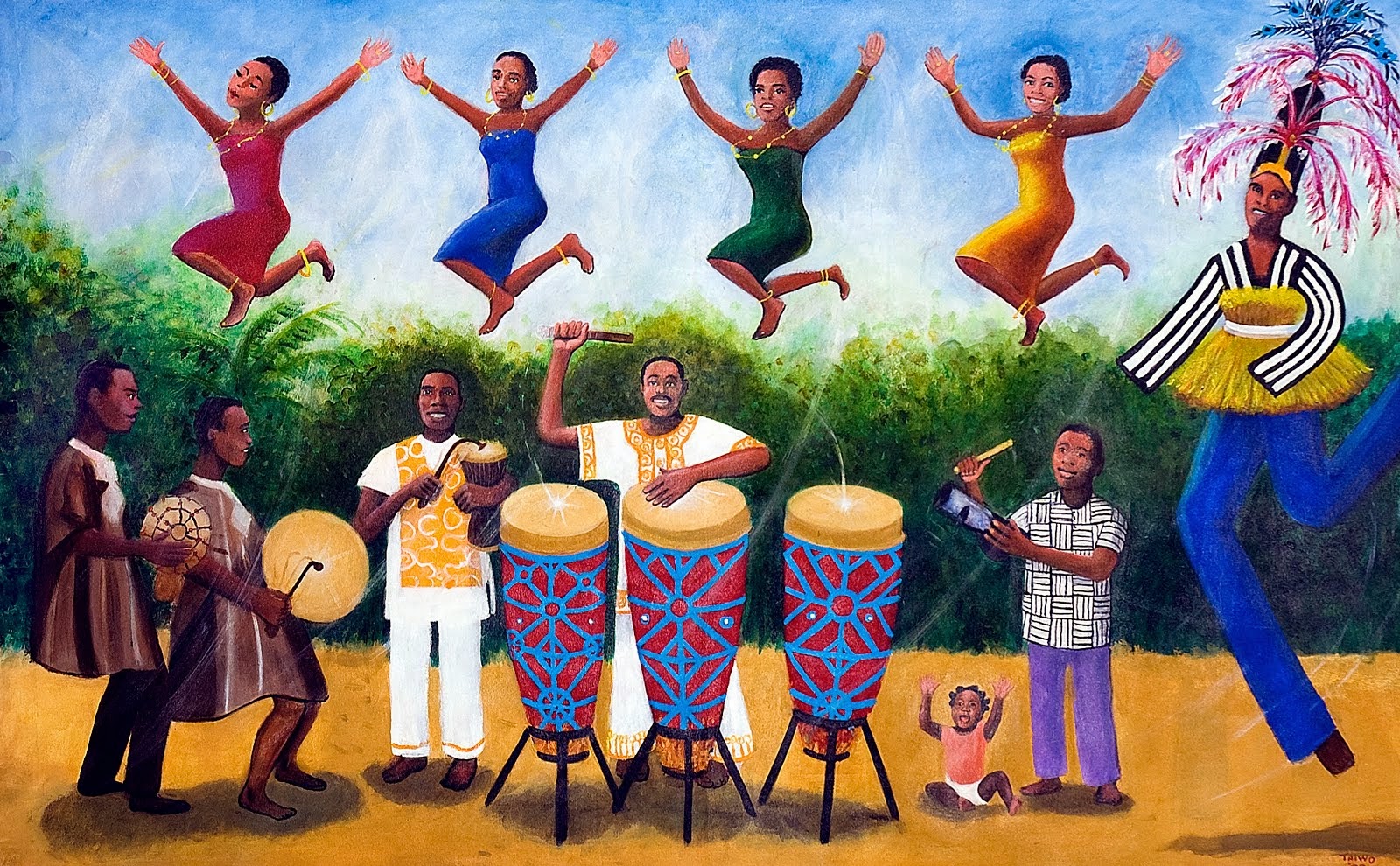 Abstract painting African artwork African Art Online