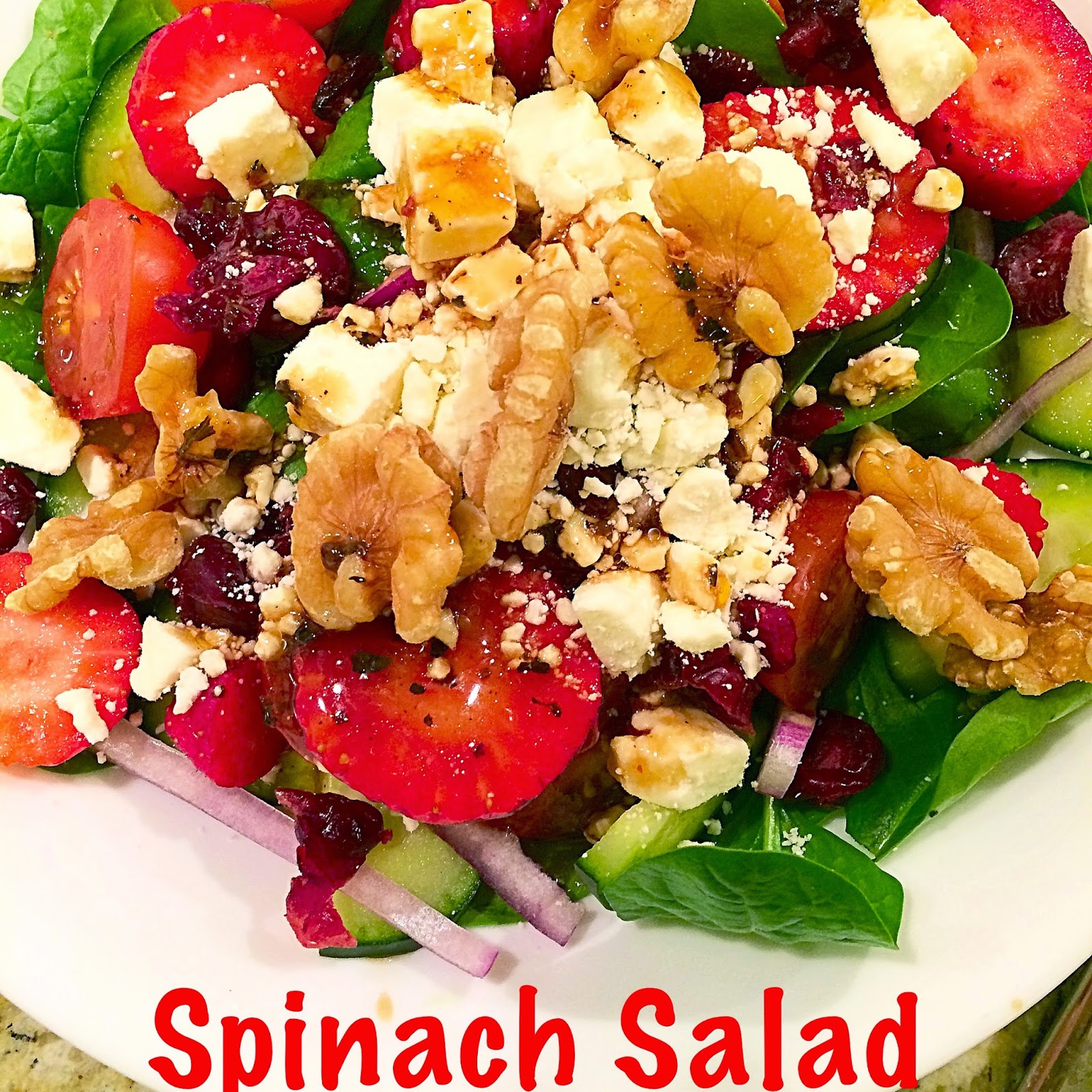 Everything Kelly Jean Healthy Spinach Salad
