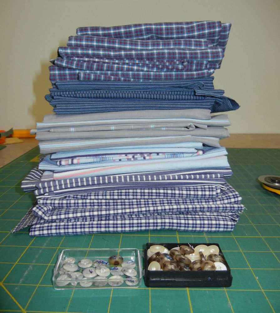 Baumcat Project Men's dress shirt quilt