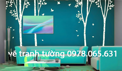 vẽ tranh tường phòng khách vẽ tranh tường,vẽ tranh tường phòng ngủ