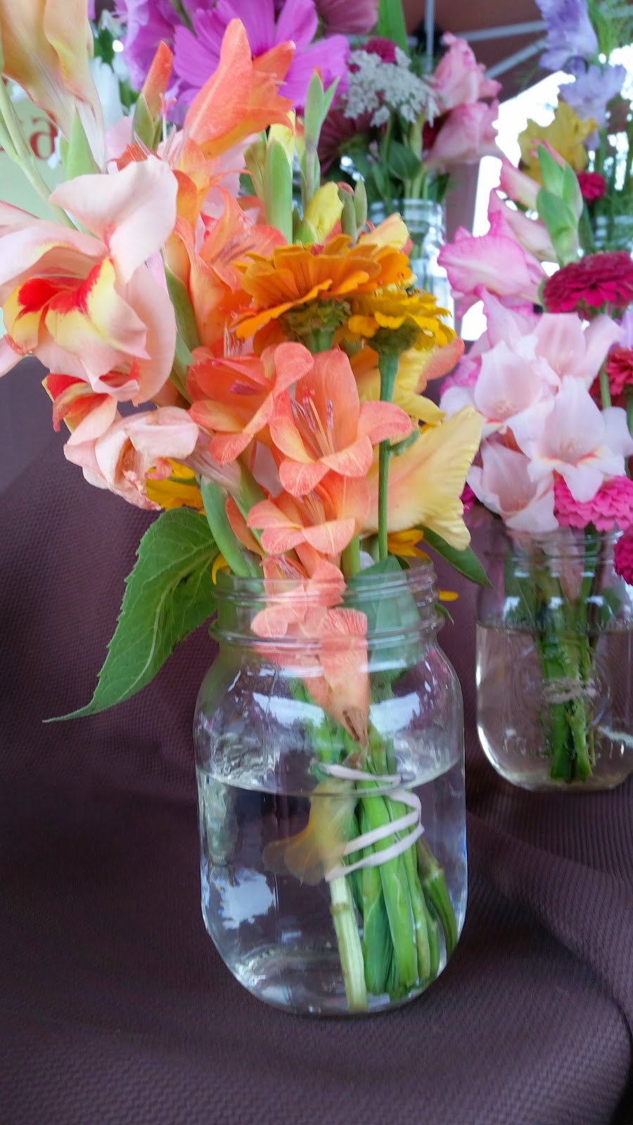 Briar Rose Garden Mason Jar Meadow Bouquets