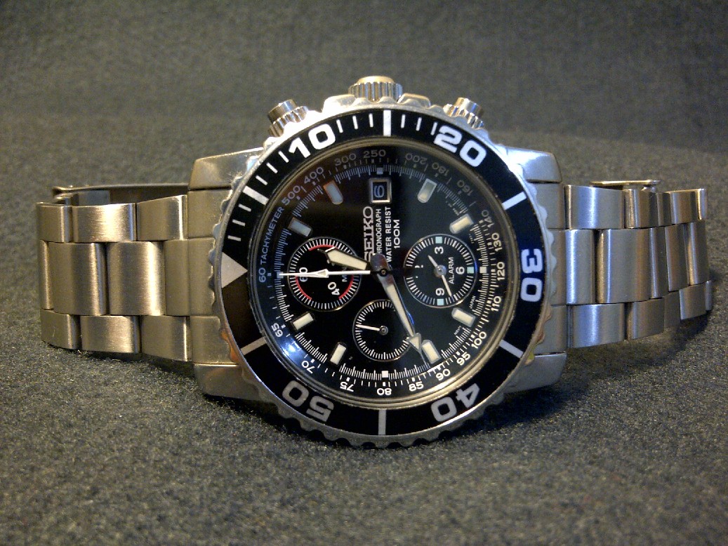 BaLa BaLa SOLD Seiko SNA225P1 Alarm Chronograph Diver Watch