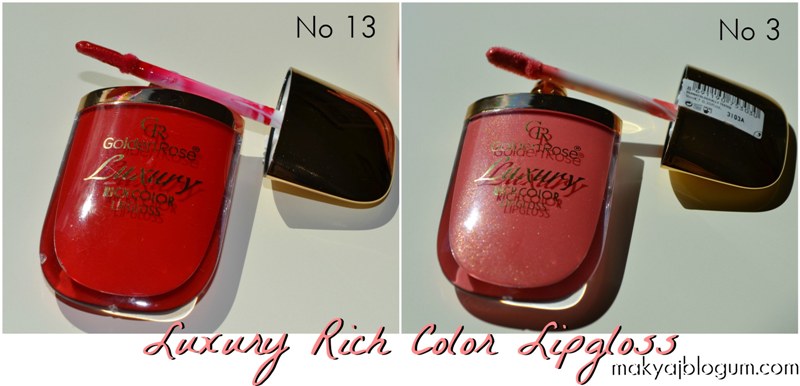 Makyaj Blogu Golden Rose Luxury Rich Color Lipgloss No 3 No 13