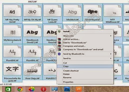 cara install font baru dalam laptop (4)