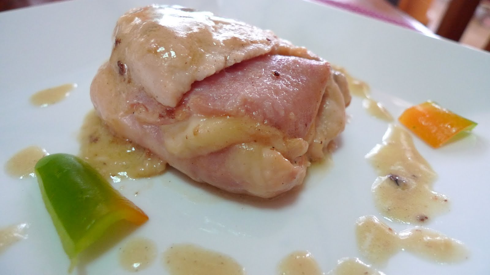 Chicken cordon bleu with white wine munchin' in manila