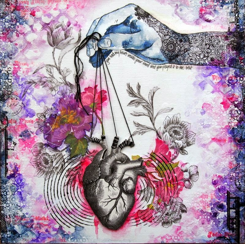 Bliss and Gesso Mixed Media Place.........Music Challenge