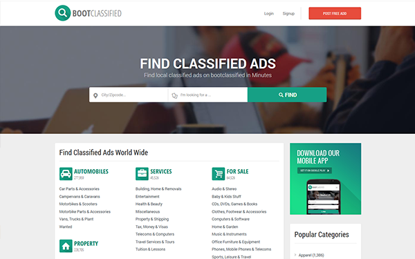Download Bootclassified Classified Bootstrap Theme V1 0 Ninja Templates Bootstrap Classified Templates Free