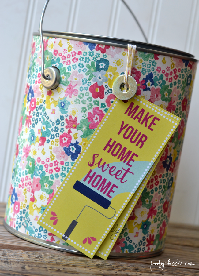 Make a Pretty Paint Can - 15 minute DIY | http://www.poofycheeks.com @kelsalexandra Make a Pretty Paint Can - 15 minute DIY | http://www.poofycheeks.com @kelsalexandra
