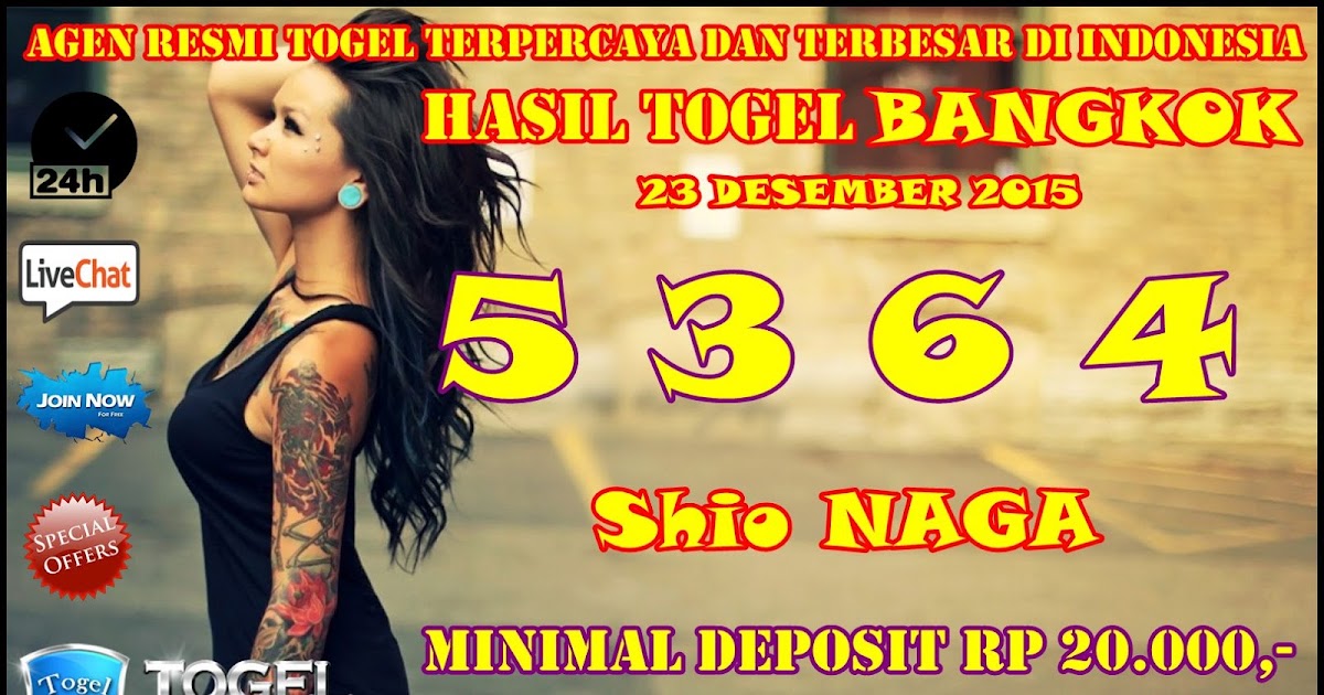 &quot; Hasil Togel Bangkok RABU, 23 Desember 2015 &quot; Nomor 206