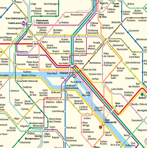 Plan de Paris Metro