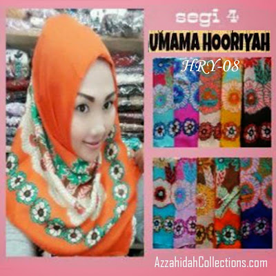 Jilbab Segi Empat Umama Scarf Hooriya - www.azzahidahcollections.com