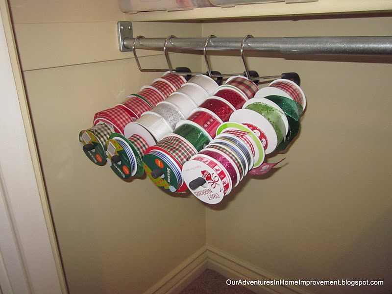 Super Easy Ribbon Storage Home Improvement Blog