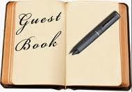 PLEASE SIGN OUR GUEST BOOK
