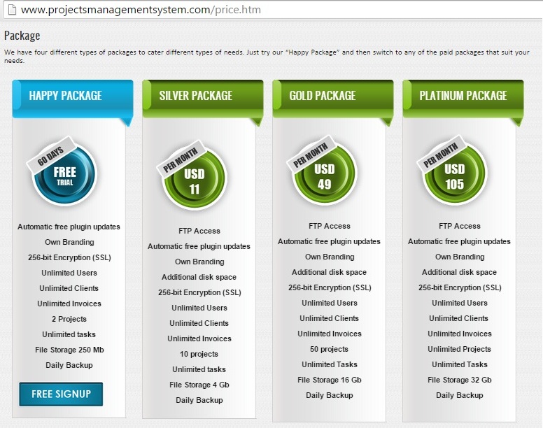 Free Client Space Registration on Connect project management system