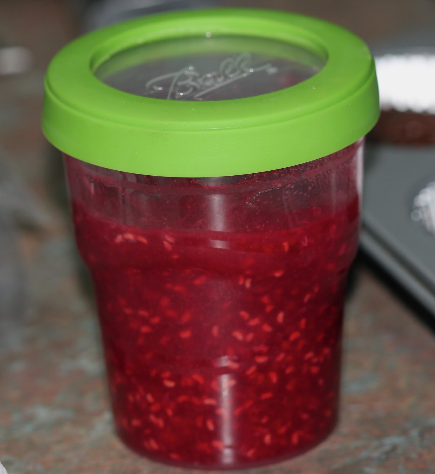 High Altitude Cupcakes Raspberry Freezer Jam topped Dark Chocolate