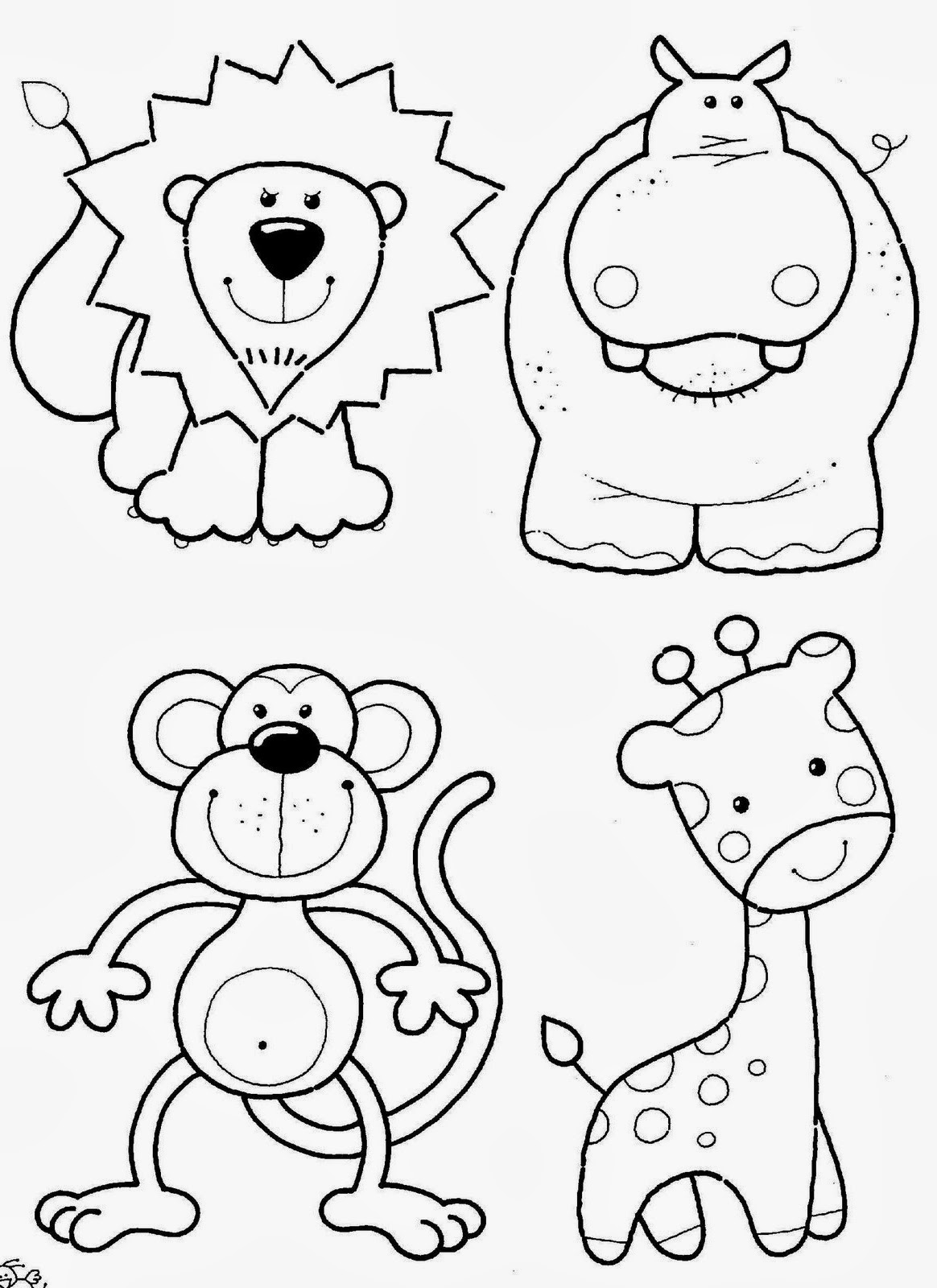 Desenhos para colorir de animais