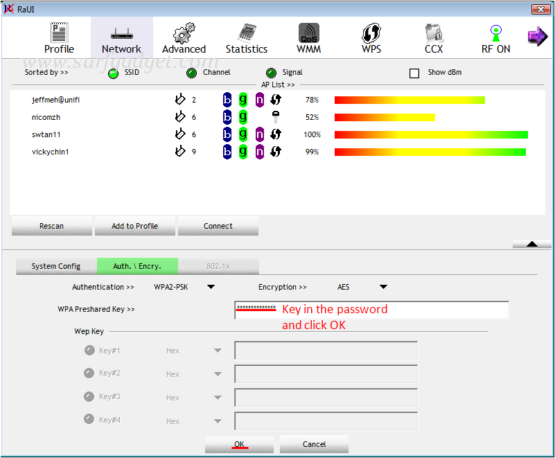 How to use Ralink Utility to connect WiFi