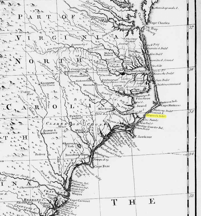 North Carolina Shipwrecks The Spanish Galleons 18 August 1750