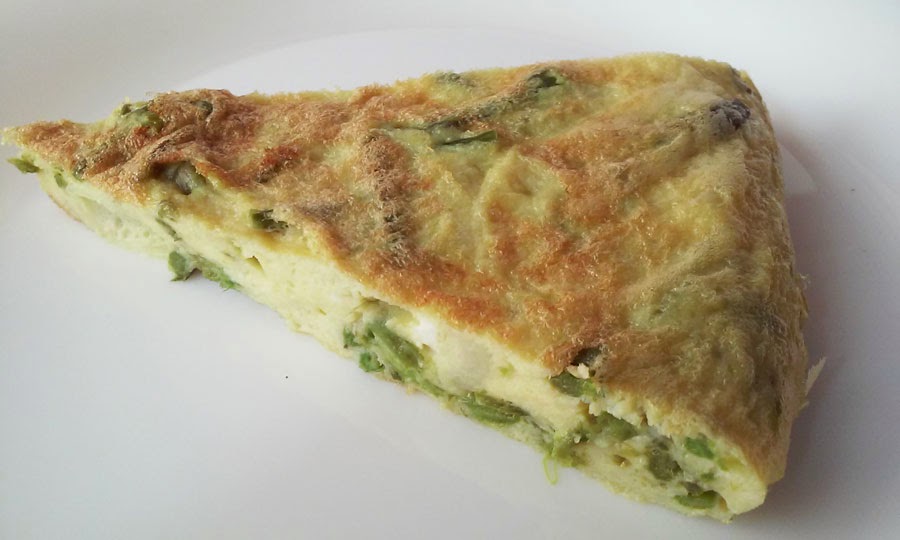 Tortilla De Esparragos Silvestres Con Ajos Tiernos
