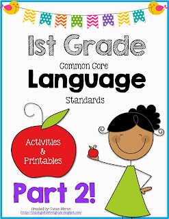 http://www.teacherspayteachers.com/Product/First-Grade-Common-Core-Language-Activities-Printables-Part-Two-979016