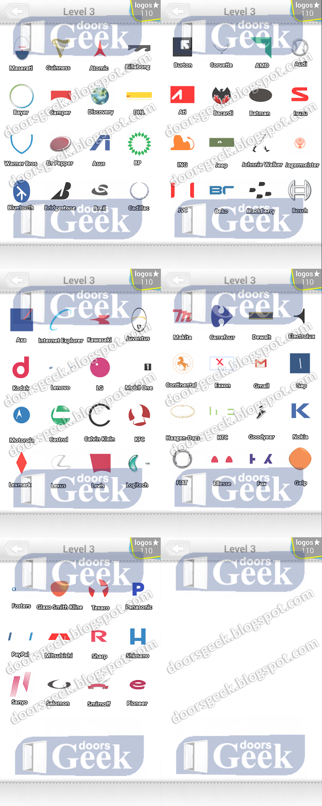 Logo Quiz [Expert Mode] Level 2 Answers ~ Doors Geek