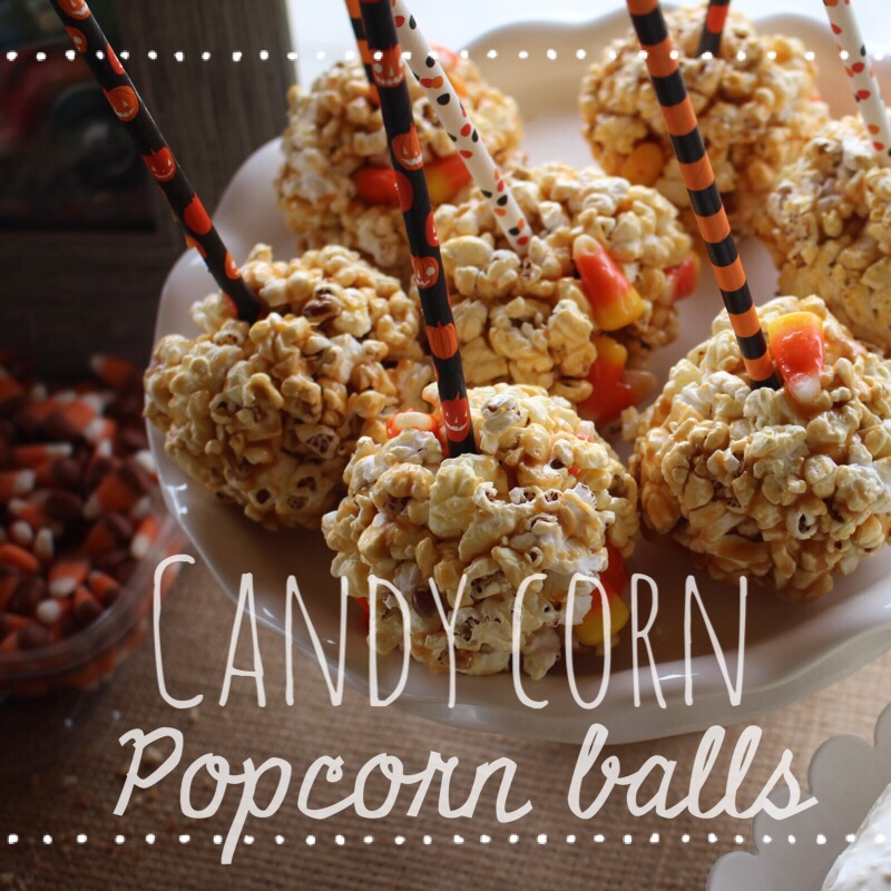 Nestful of love Candy Corn Popcorn Balls