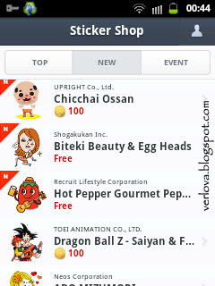 gambar 6 cara hack sticker line region jepang